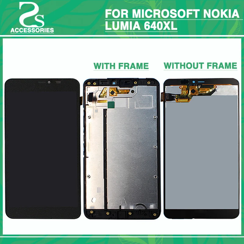 

For Microsoft Nokia Lumia 640XL LCD Display Touch Screen With Frame Digitizer Assembly Replacement Parts