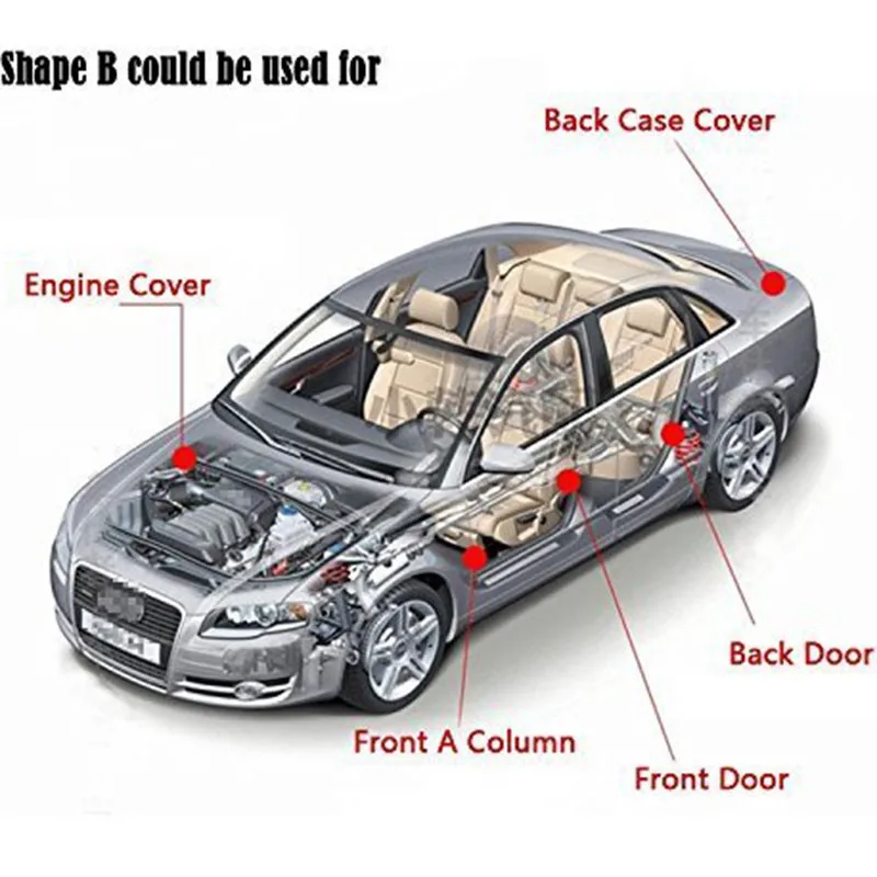 Полосы боковой обрез шумоизоляция 4 метра уплотнение двери автомобиля звукоизоляция Авто уплотнительная прокладка для двери резиновый уплотнитель
