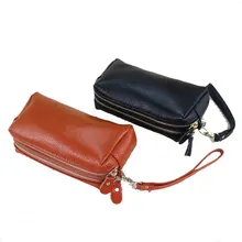 The new 2017 women’s wallet long large capacity double zipper wallet in handbags female double cell phone bag lady wallet