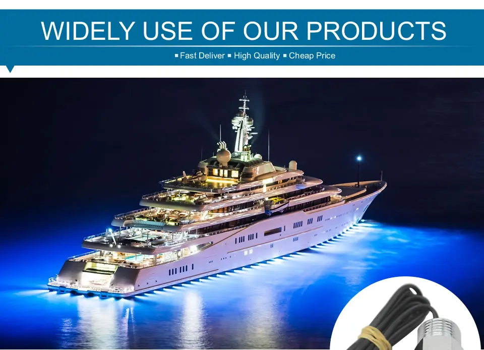 Conduziu a Luz Subaquática à Prova Iate Bronze Corpo Pequeno Barco d' Água 100% Ip68 dc v 0.9 Metro Fio Spotlighting 12 w Cob Luz 11 Luzes e Iluminação