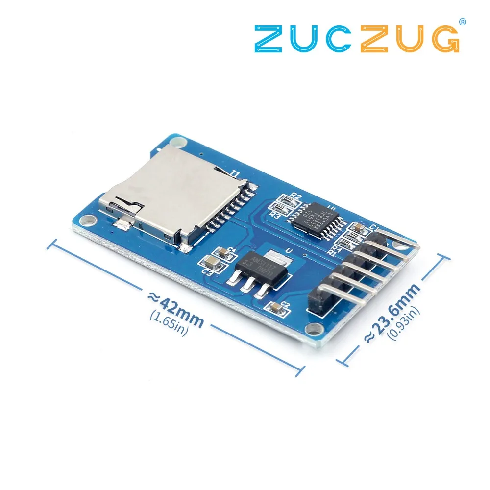 

1pcs/lot Micro SD card mini TF card reader module SPI interfaces with level converter chip for arduino