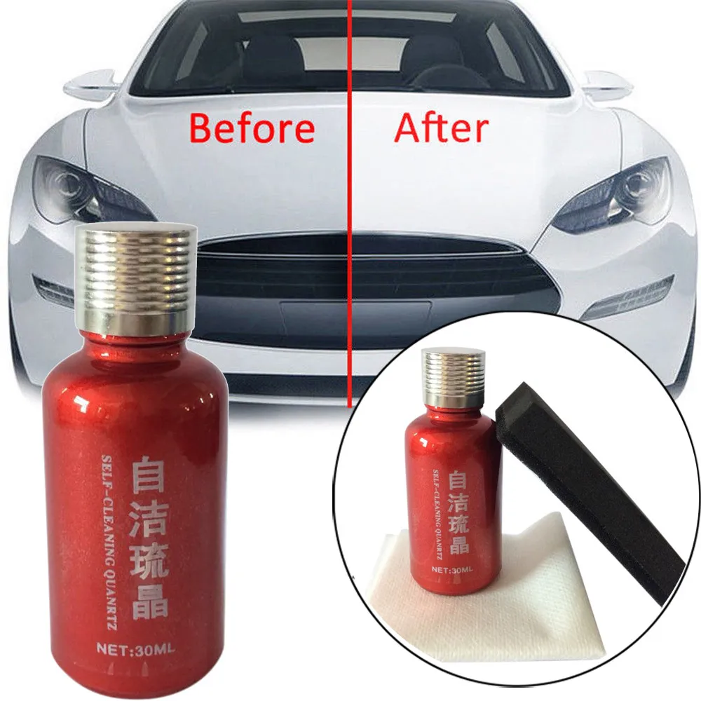 

2PCS 9H Car Oxidation Liquid Ceramic Coat Super Hydrophobic Glass Coating Set Polysiloxane and Nano materials Care Multicolor CB