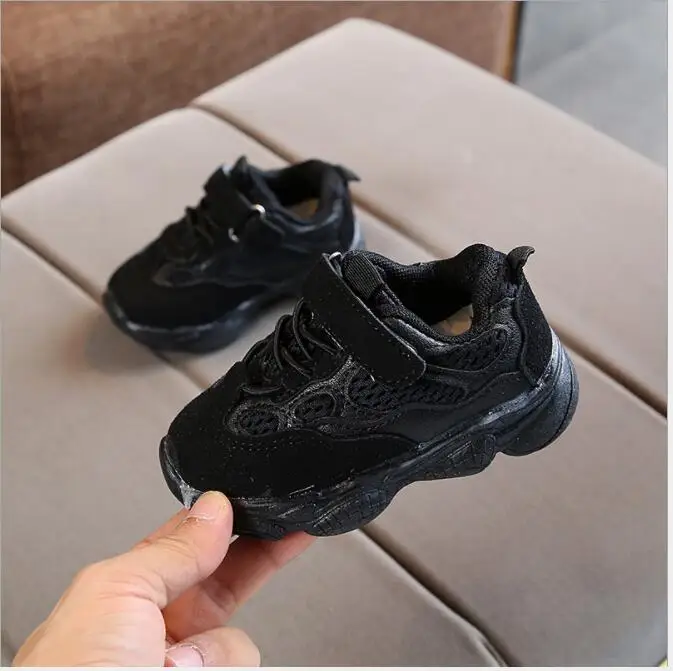 

2018 autumn new fashionable net breathable pink leisure sports running shoes for girls white shoes for boys brand kids shoes