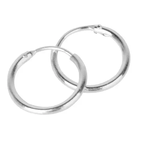

Fashion Women 1Pair Unisex Silver Plated Earrings Circle Hoop Rings Lip Nose Ear Studs Piercing Hot 3 Sizes