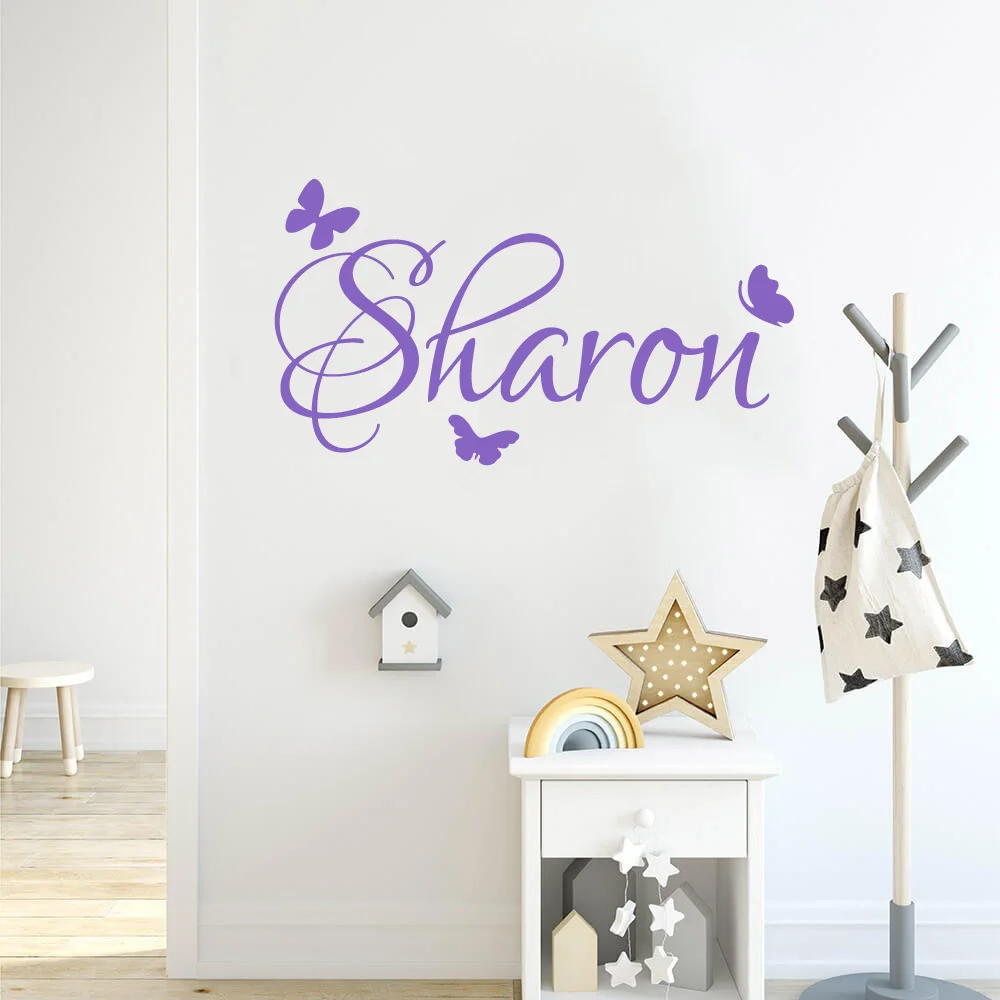Personalized Custom Any Name Wall Stickers for Kids Rooms Nursery Decor