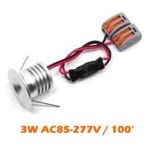 24pcs 3W AC85-277V Мини светодиодный светильник шкаф для выставочного зала Встраиваемый светодиодный точечные потолочные светильники с D23mm