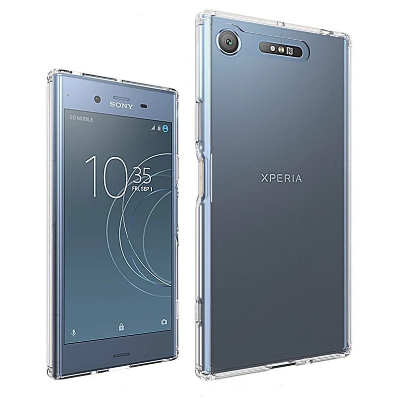 XZ1 компактный чехол для sony xperia XZ1 компактный чехол прозрачный защитный чехол для телефона для sony G8341 E xperia XZ1 Capa G8342 lu308