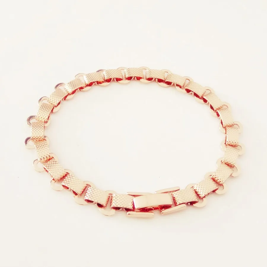 

Trendy Women Bracelet Luxury Rose Gold Color Jewelry Hand Catenary Link Bracelet Bangle Long Wide Cuff Bracelets