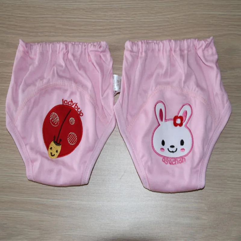 Моющиеся Детские тренировочные штаны Подгузники для мальчиков и девочек Pee обучающее нижнее белье трусы детские подгузники Babi шорты 4 слоя в упаковке 2