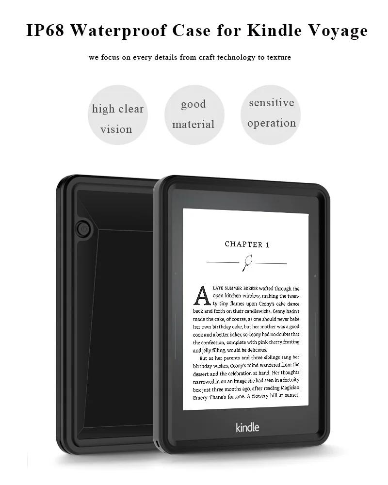 Waterproof Case for Amazon Kindle Voyage (10)