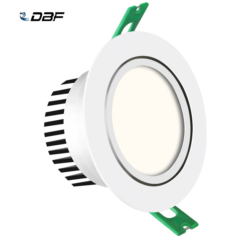

[DBF]Angle Adjustable Ceiling Recessed Downlight Dimmable 5W 7W 10W 12W Frosted Lens Soft Light LED Spot Lights Home Kitchen