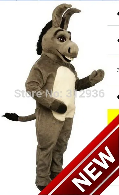 Brand New Mascot Plush Donkey Animal Jumpsuit Child Costume M