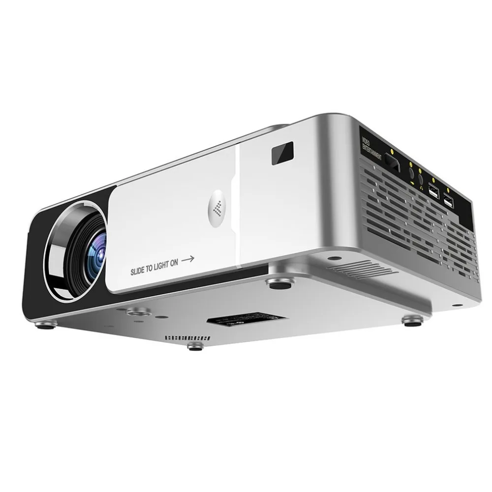 T6 светодиодный проектор HD 3500 люмен портативный HDMI USB поддержка 4K 1080p домашний кинотеатр проектор фильмов Beamer