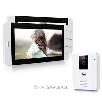

HOMSECUR 7" Hands-free Video Door Entry Security Intercom+White Monitor 1C2M TC011-W Camera (White) + TM703-W Monitor (White)