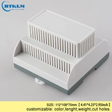 Коробка на din-рейку diy пластиковая коробка для электроники PLC abs пластиковый корпус распределительная коробка 112*108*75 мм чехол для прибора коробка управления