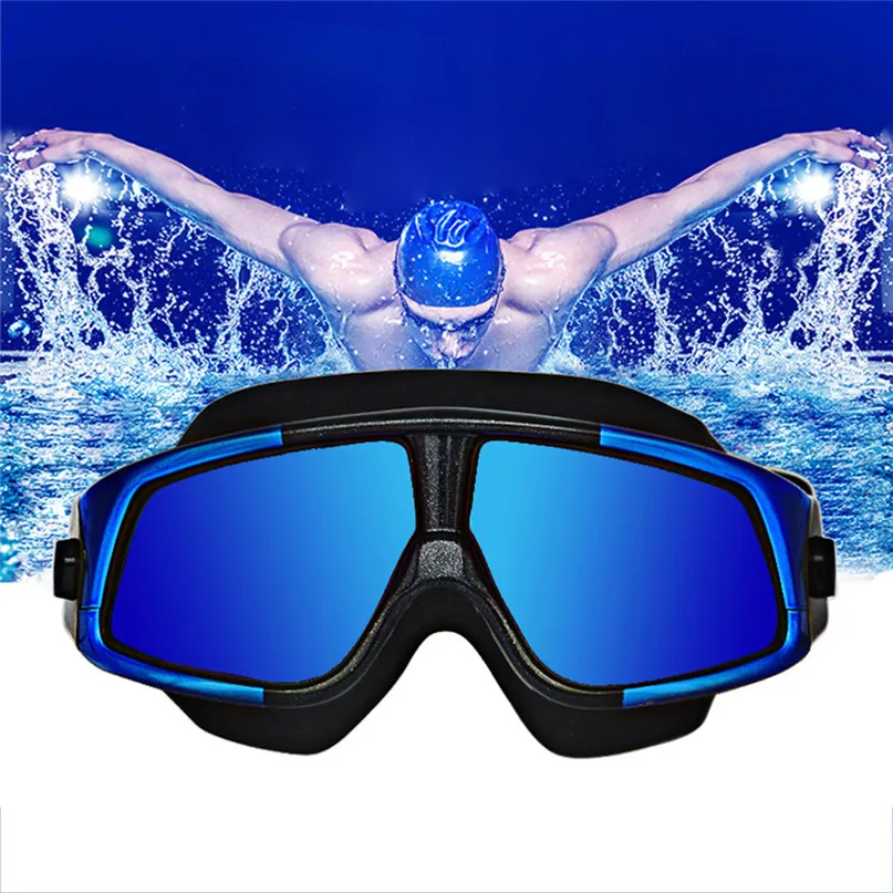 New Professional Anti-Fog UV Protection Adjustable Swimming Goggles Men Women Waterproof HD plating glasses adult Eyewear #3J10 (8)