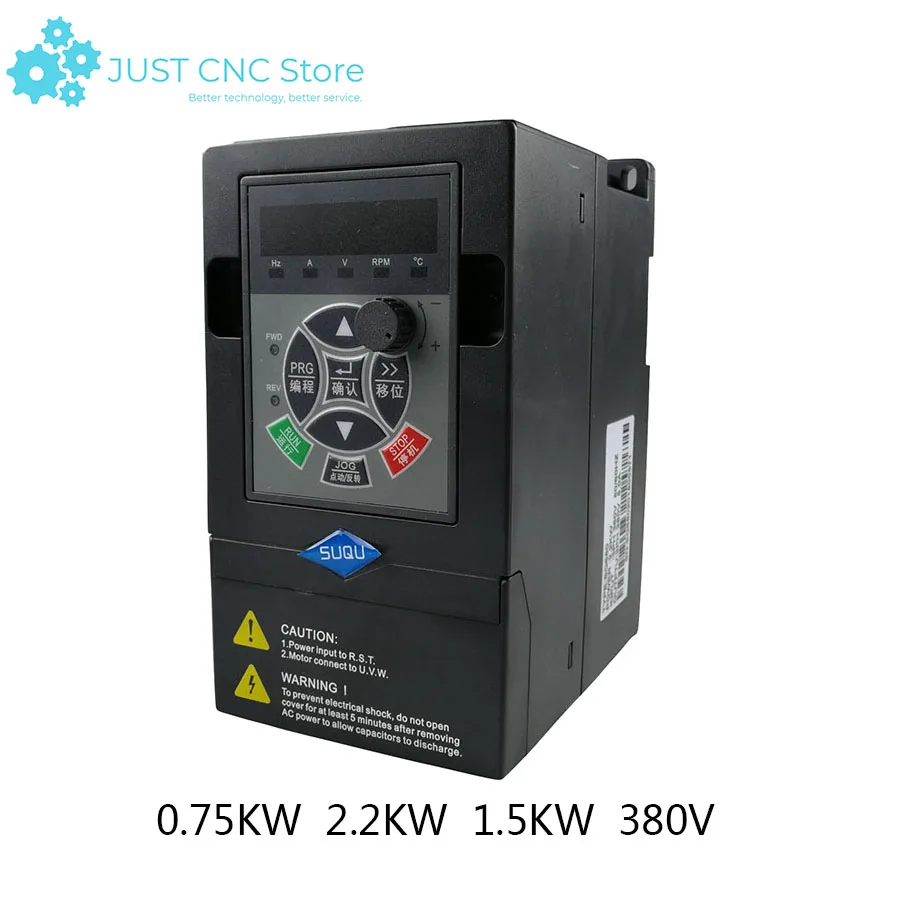 

380V single in three out general frequency converter 0.75kw 2.2kw 1.5kw VFD inverter Frequency Converter Variable Frequency