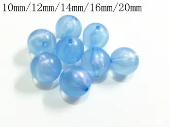 

Newest ! 12mm/20mm Sky Blue Transparent Illusion Glitter Beads