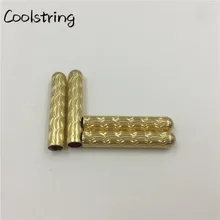 Coolstring 4 шт./1 комплект шнурки металлические Aglets 4x22 мм вдохновленные бесшовные золотые наконечники для свитшота капюшон кружева качество шнурки концы