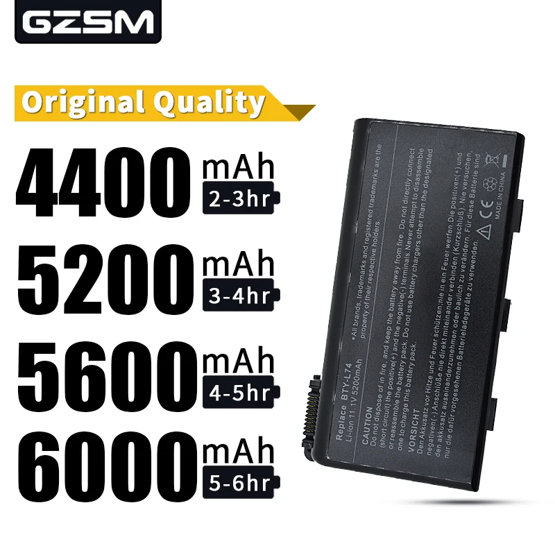 Аккумулятор HSW для ноутбука MSI BTY L74 A5000 A6000 A6203 A6205 A7200 CR600 CR610 CR610X CR620 CR630 CR700