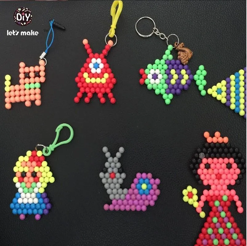 От компании Let's make 1000 для воды, поликарбонатный пластик perler бисер Радуга частей головоломки-эмблема для осознание аутизма особых потребностей инвалидности головоломки