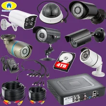 DIY 4CH 8CH 16CH DVR рекордер наружная камера система безопасности комплект 2000TVL ИК всепогодный Крытый CCTV камера система
