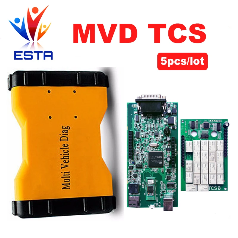 5 шт./лот 2019 топ продаж V5.008 MVDIAG Bluetooth профессиональный MVD TCS CDP диагностический с