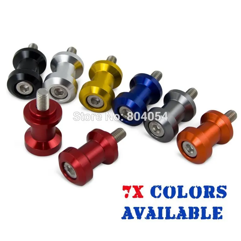 

H2CNC 6mm CNC Swingarm Spools Slider & Screws Swing Arm For Aprilia Triumph Ducati Yamaha