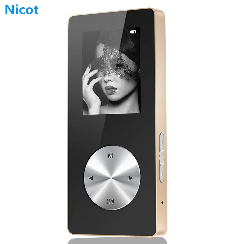 

NICOT Bluetooth MP4 Player Full Metal Hifi Player MP4 16GB 8GB 4GB with Loudspeaker FM Radio TF SD Card Slot for Outdoor