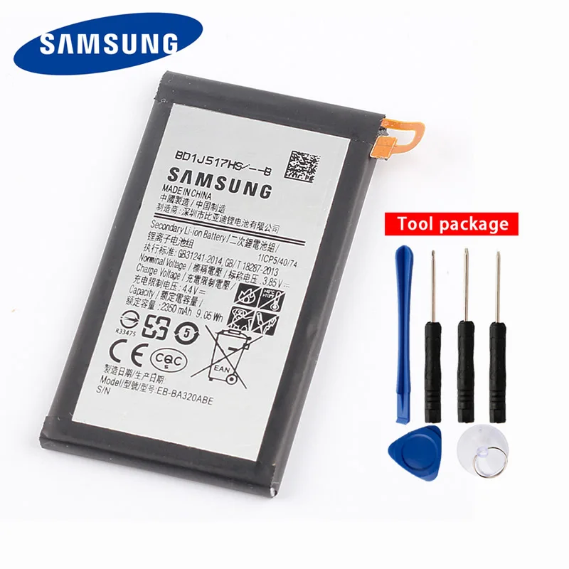 

Original Samsung EB-BA320ABE Battery For Samsung GALAXY A3 2017 A320 2017 Edition Mobile 2350mAh