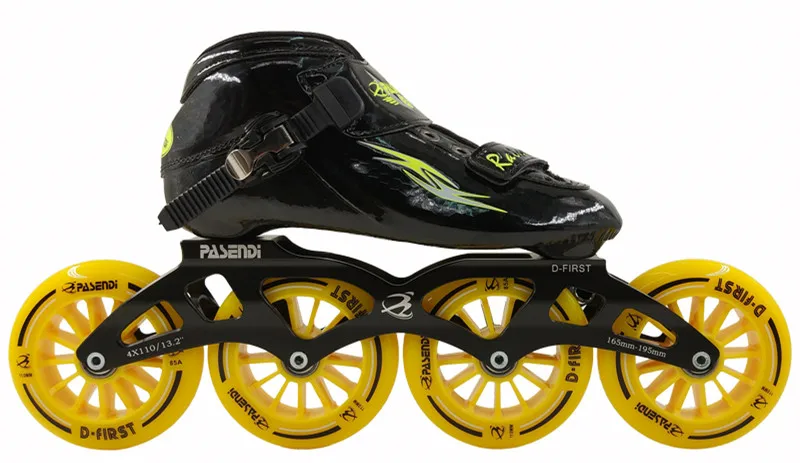 المهنية مضمنة سرعة التزلج أحذية 4 عجلات زلاجات دوارة النساء/الرجال مضمنة التزلج الأحذية الكبار/الطفل 2018 جديد أحذية رياضية