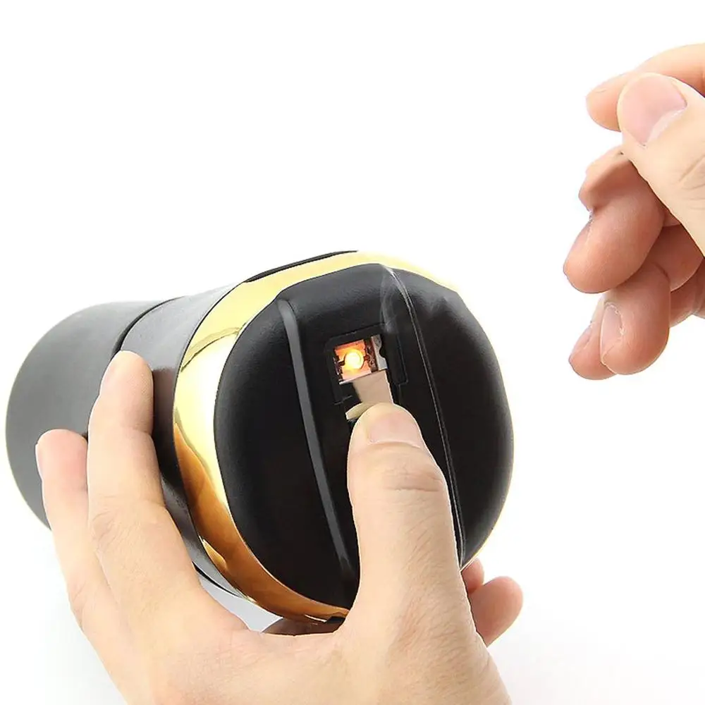 Flip-on Car Ashtray With Led Light Car Ashtray With LED Light Flip Cover Solar Powered Car Cigarette Smoking Ashtray