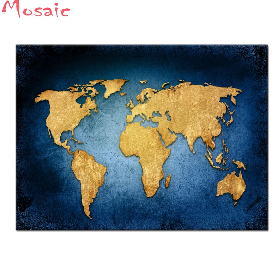 

5D DIY Diamond Painting world map Full Square Embroidery Full Square Diamond Embroidery sale Cross Stitch Mosaic diamond art