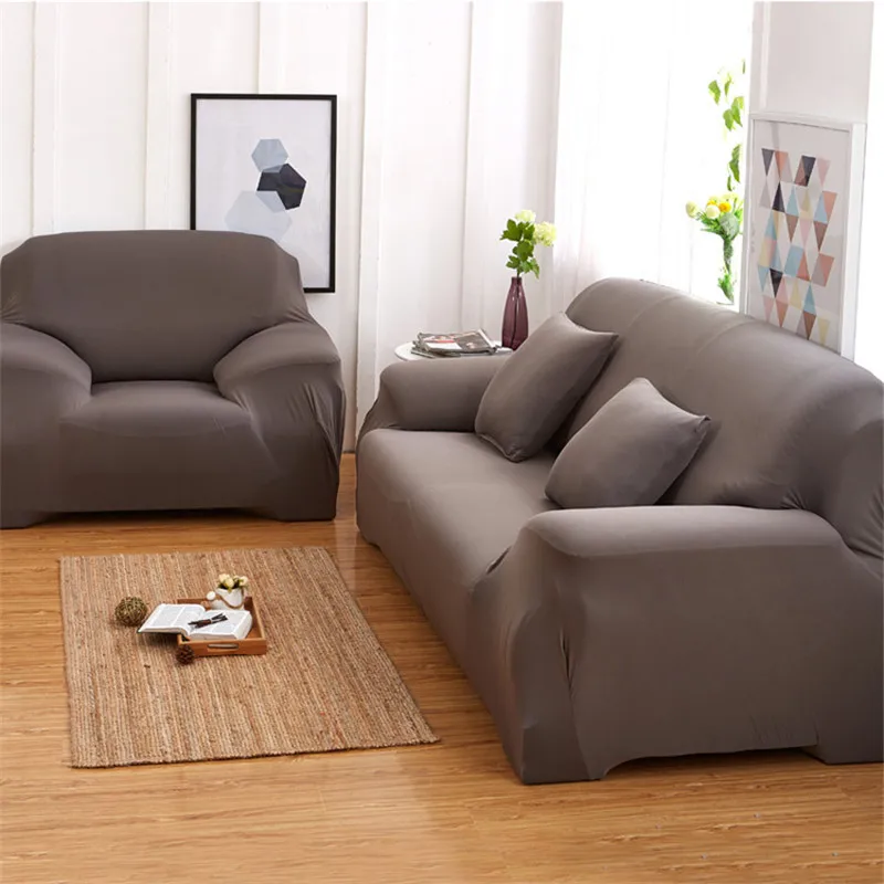 Flexible Stretch Sofa Cover Big Elasticity Couch Cover Solid Color