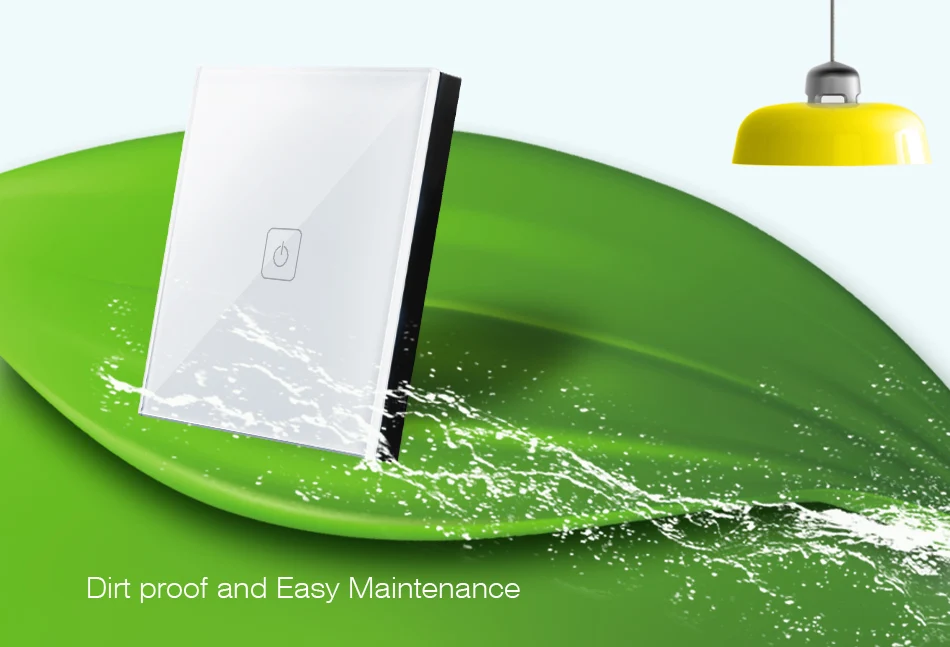 EU UK Type Eruiklink Touch Switch 1 Gang 1 Way,Wall Light Touch Screen RF433 Remote Switch, Glass Switch Panel, 1 Year Warranty-5