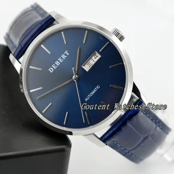 

40mm Debert Date&Day Blue Dial Silver SS. Case Automatic Movement Men's Watch