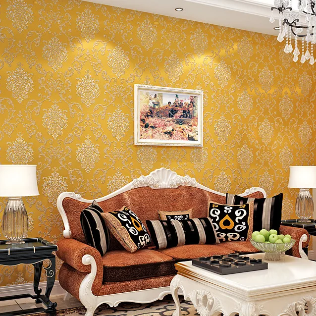 

0.53m*10m wallpaper 3d wallpaper bedroom mural roll modern, non-woven living room of 3d wall paper,papel de parede roll 3d room