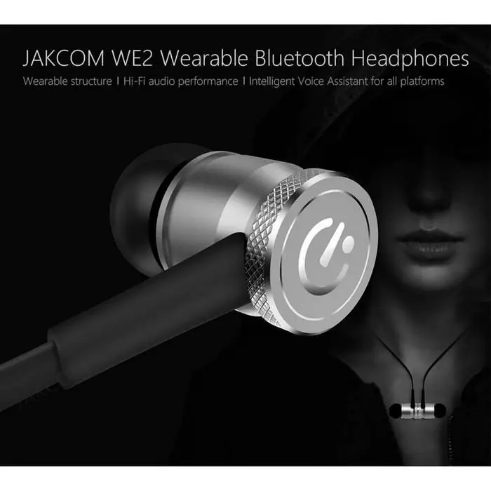 Беспроводные Bluetooth наушники WE2, водонепроницаемые стерео наушники с микрофоном для мобильных телефонов