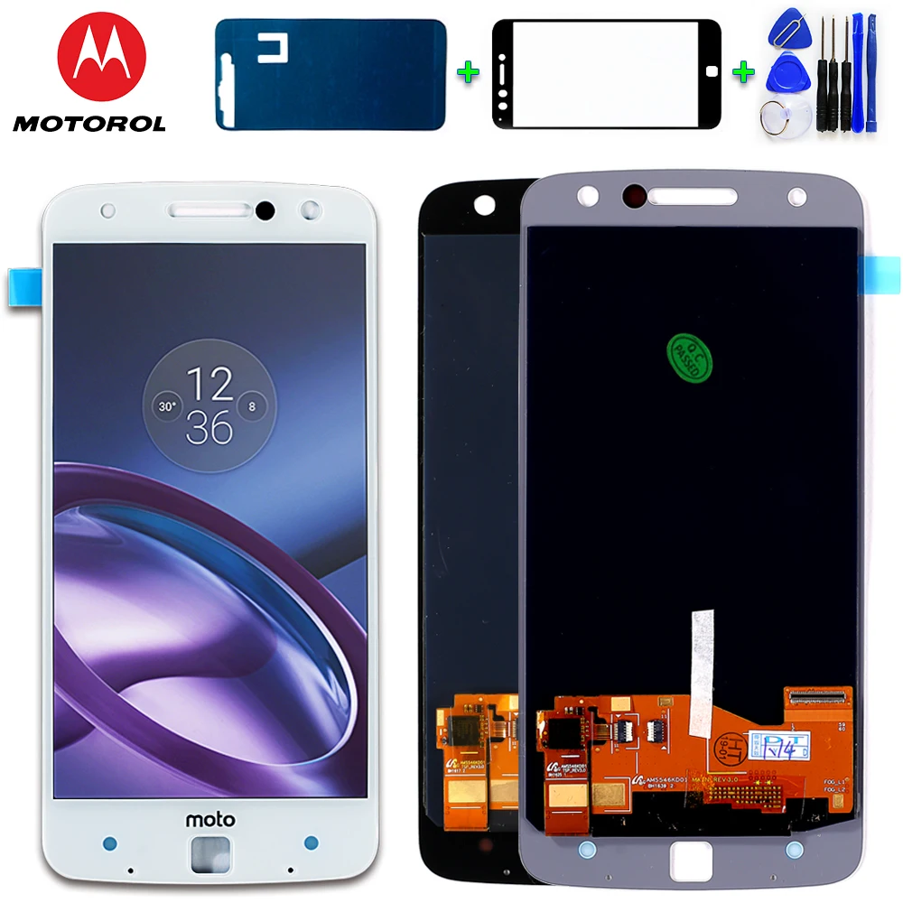 Motorola Moto Z Droid Edition XLTE XT1650 5,5 дюймов ЖК-дисплей сенсорный экран 2560*1440 дигитайзер сборка стеклянная пленка инструменты