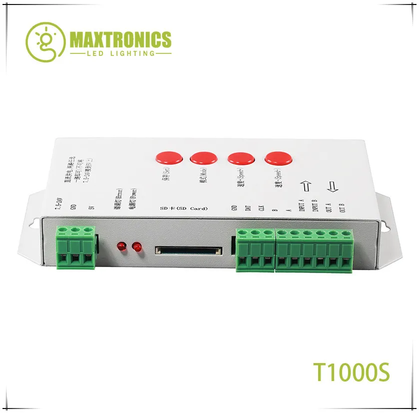 Светодиодный контроллер RGB T1000S для SD карты и пикселей WS2801 WS2811 WS2812B LPD6803