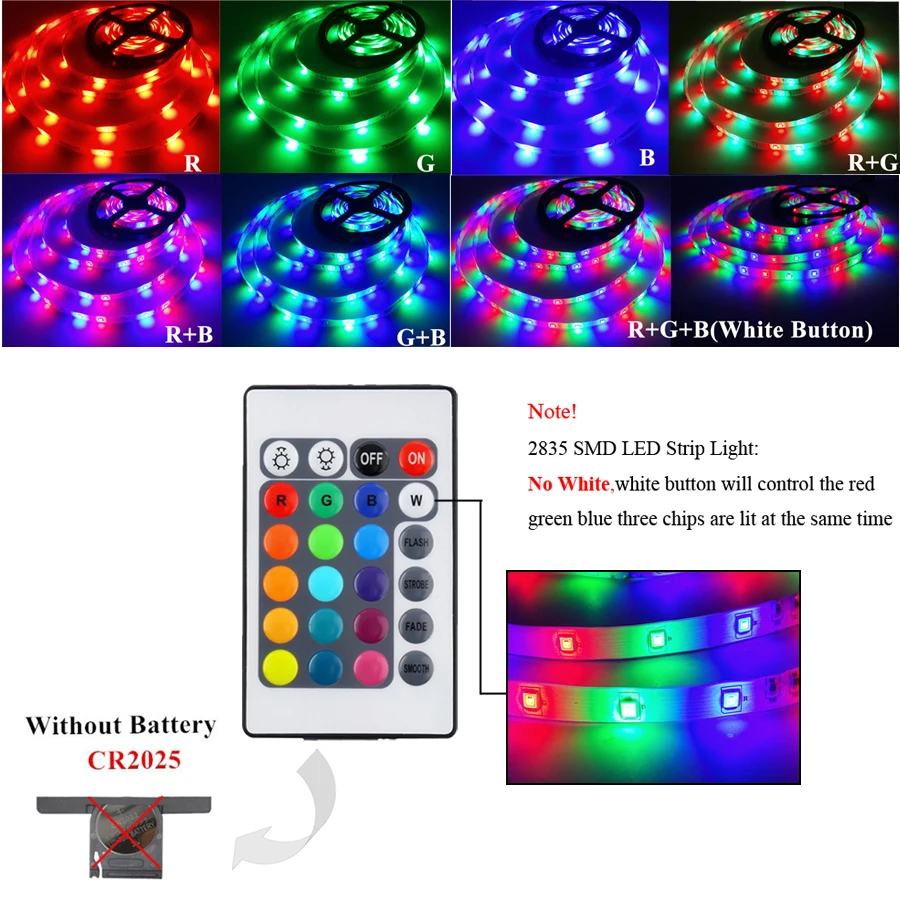 5m 10m 2835 Tira Conduzida Rgb Tira Conduzida Fita Luz Smd dc 12v à Prova d' Água Led Rgb Luz Diodo Fita Flexível com Wifi Controlador ir 8 rgb conduziu a fita clara de tira