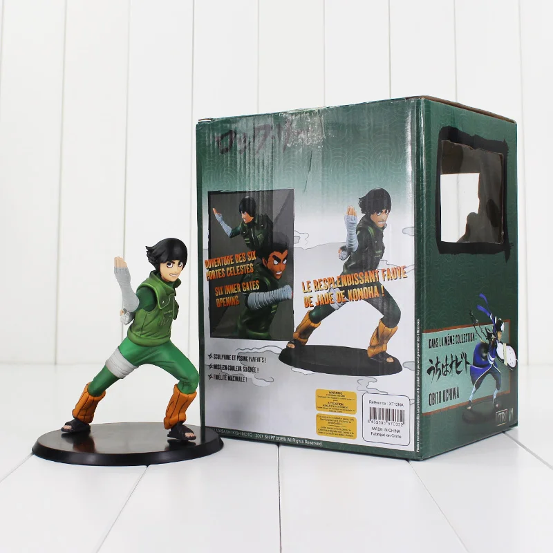 

14cm Naruto Shippuden Action Figure Toy Rock Lee DX Six Inner Gates Opening Children Anime Collectible Model Doll