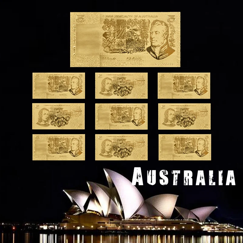 Wholesale Old Australian Gold Currency Money AUD $ 5 Gold ...