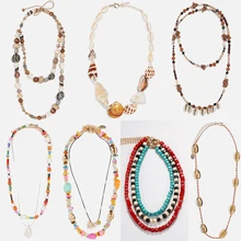 Miwens New Za Design Shell Chokers Necklaces For Women Fashion Summer Beach Seashell Statement Necklaces Vintage Maxi Jewelry цена Miwens New Za Design Shell Chokers Necklaces For Women Fashion Summer Beach Seashell Statement Necklaces Vintage Maxi Jewelry цены онлайн