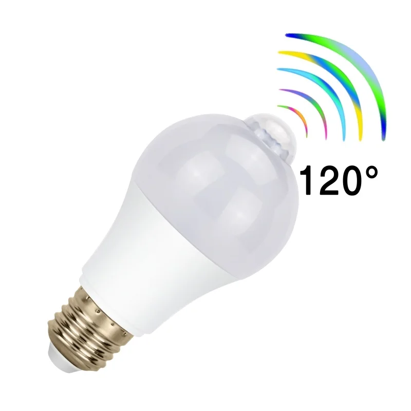 

2PCS LED Emergency Light Bulb AC 85-265V 5W 7W 9W 12W Motion Detector LED Bulb Lamp E27 Stair Hallway Pathway Lighting Lampada