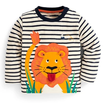 Baby Boys T shirts for Kids Clothing Autumn Winter Children T shirt for Boy Clothes Animal Pattern Toddler Tops Tee Shirt Fille 2