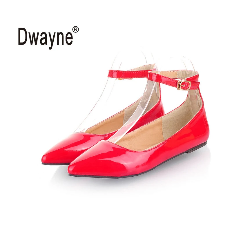 

Big Size Women's Shoe Fashion Flats Shoes 6 Colors Party Shoes For Women PU Wedding Shoes chaussure femme zapatos mujer 117-35