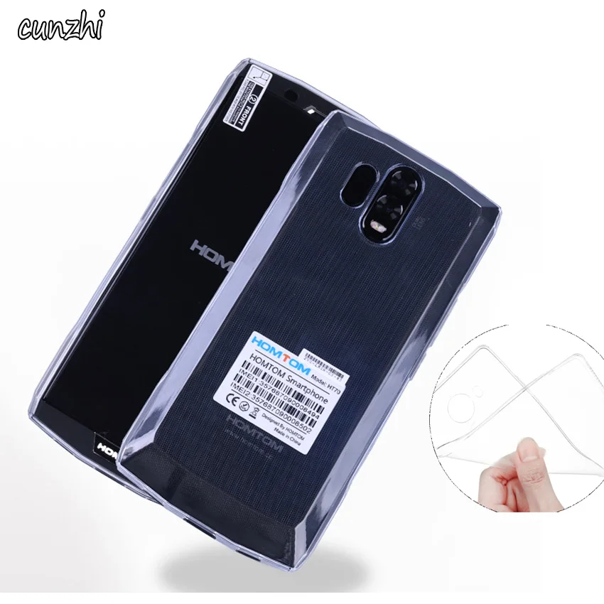 Силиконовый чехол для HOMTOM HT70 6 0 дюймов прозрачный мягкий ТПУ мобильного телефона