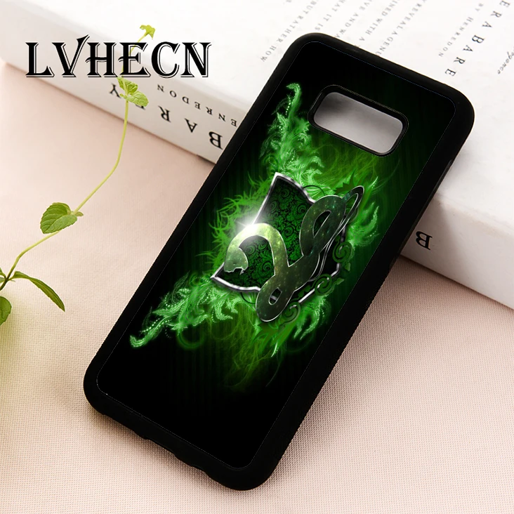 

LvheCn TPU Skin phone case cover for Samsung Galaxy S5 S6 S7 S8 S9 S10 EDGE PLUS S10e Note 5 8 9 Harry Potter Slytherin Art