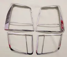 Car Styling For Kia Sorento 2010 2011 ABS Chrome Exterior Taillight Cover Trims Rear Light Lamp Frames Protector 4Pcs